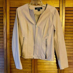 KENNETH COLE REACTION Fuax Leather Jacket